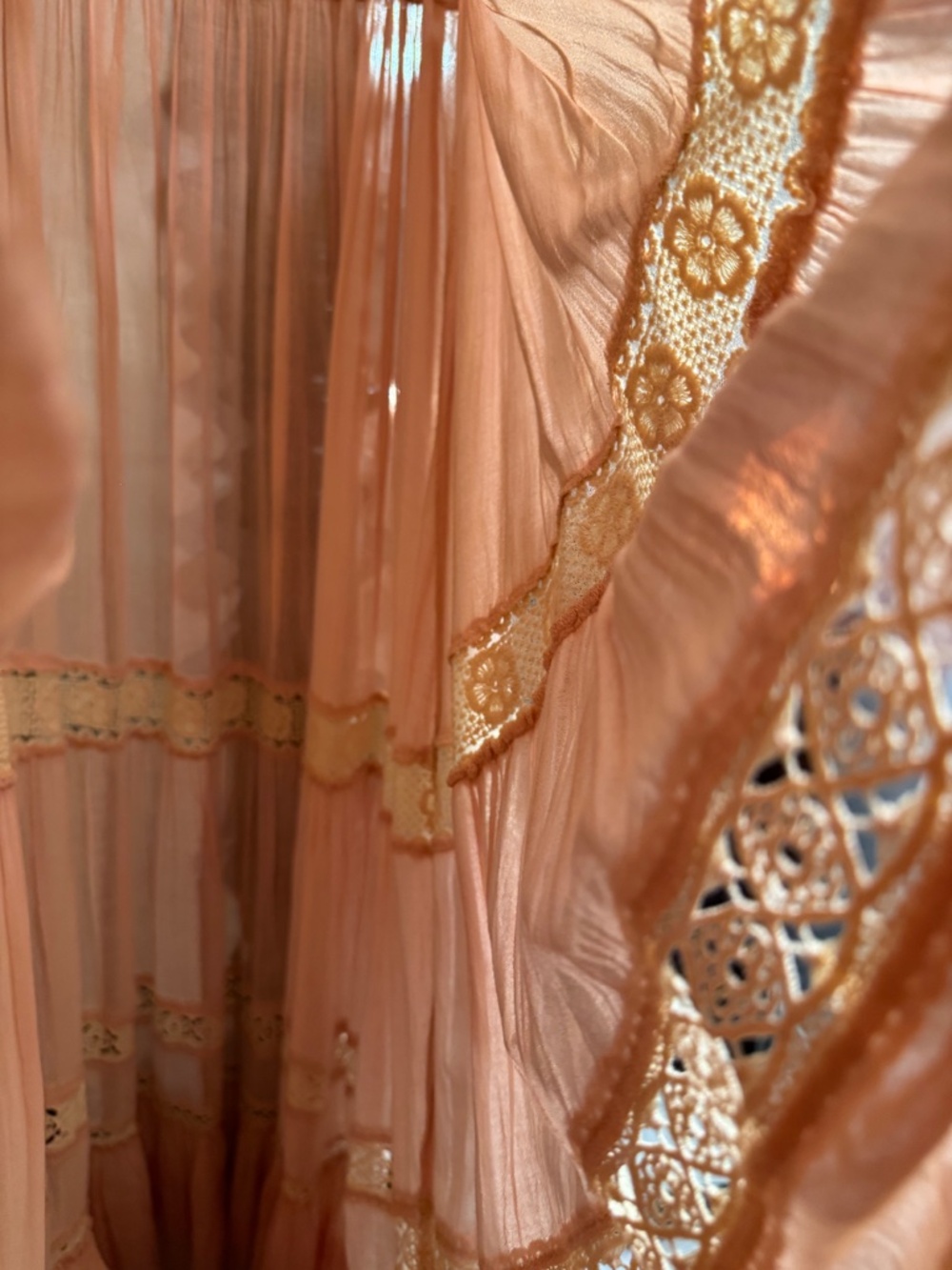 Spell Prairie Gown Peach Small - Picture 8 of 11